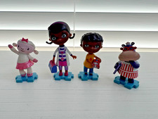 Disney Store DOC MCSTUFFINS 4 PVC Figures Set Lot  Cake Topper  Disney Jr.