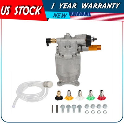 #ad #ad 2700PSI 3 4quot; Shaft Horizontal Cold Water Power Pressure Washer Water Pump 2.5GPM $71.79