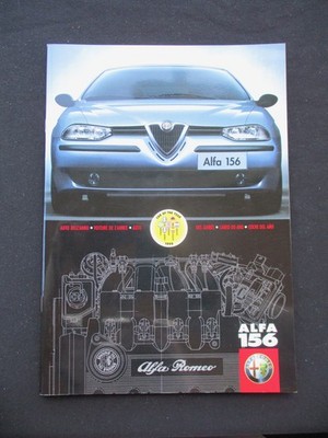 Alfa Romeo 156 2,0 2,5 V6 2,4 JTD  1/1998 A4 44S. Prospekt Deutsch brochure 1308
