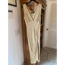 Norma Kamali Gold Gown/Dress size 6