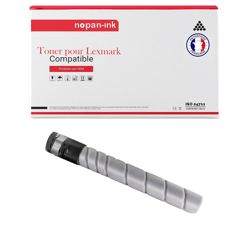Toner noir Lexmark XC9235BK pour éviter les pannes d'impression sur la série XC924
