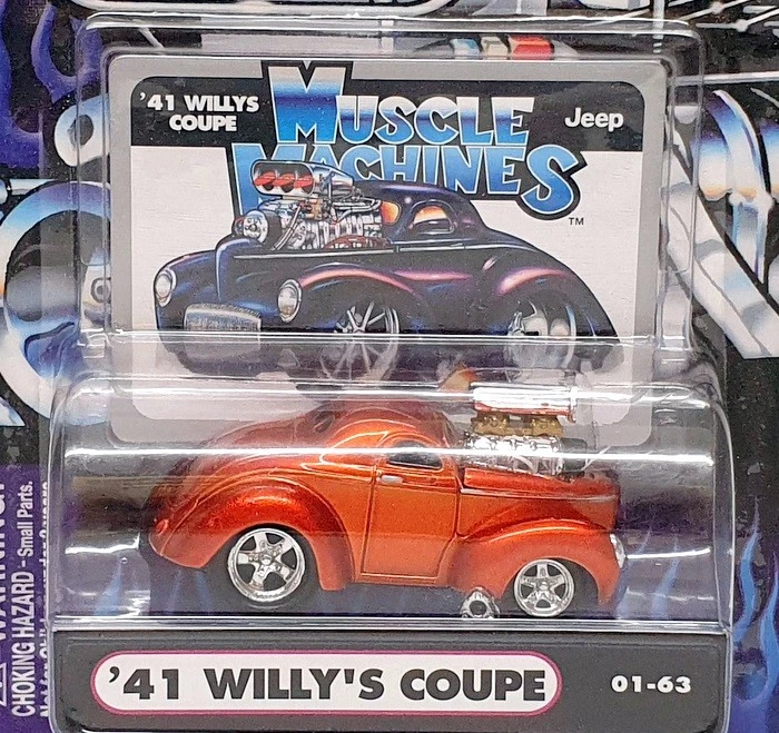 Muscle Machines escala 1/64 71151 01-63 - 1941 Willy's Coupe - Met. Lt. Cobre Foto 4 de 4