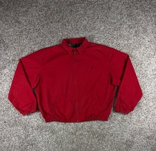 Vintage Polo Ralph Lauren Harrington Full Zip Red Jacket Men s Size Large