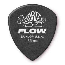 Dunlop 558P135 Tortex Flow Standard Pack, 12 Picks, 1.35mm, Black