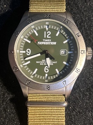 Timex Expedition Scout T49961 40mm Stainless Steel Case with Green Nylon...