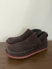 L.L. Bean 11M MOUNTAIN SLIPPER Boot Mocs Sherpa 517529 Slip On Flats Shoes EUC