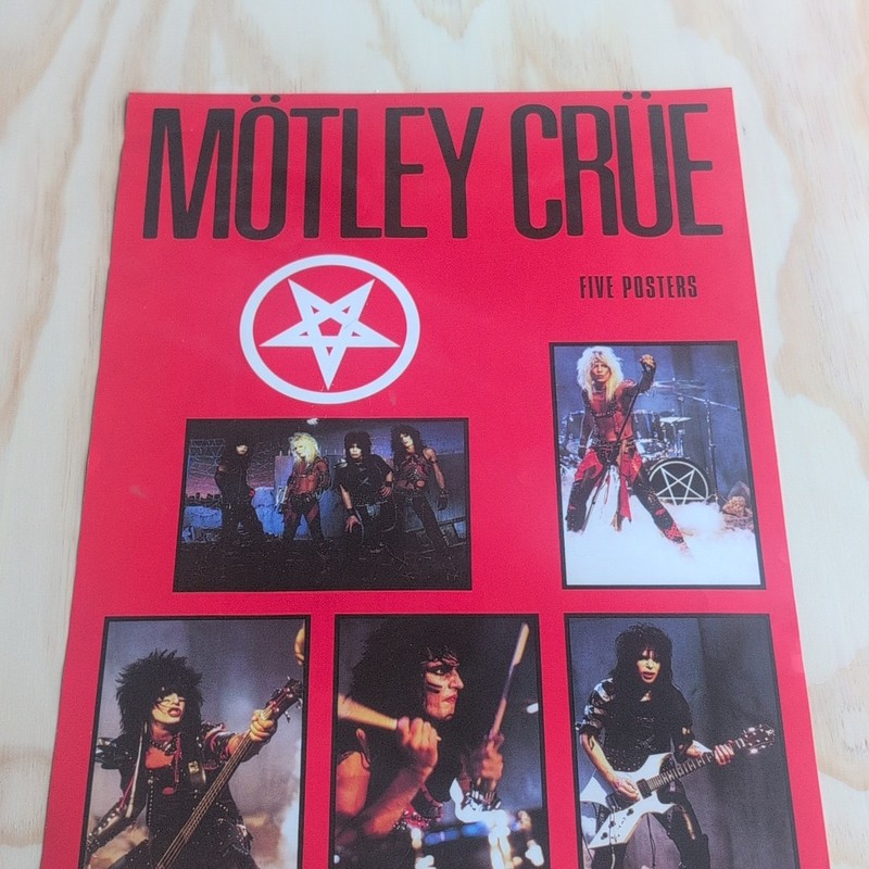 Rare Vintage Mötley Crüe Promo Printed in England © 1984