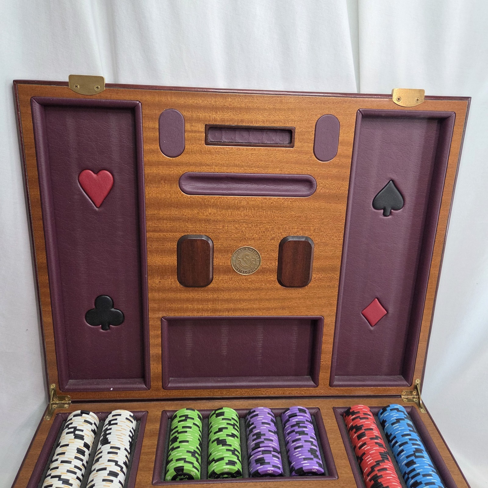RARE - Regal Knight Heirlooms 11.5 Gram Clay Composite Poker Chip Set 500 Chips