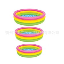 3 Sizes Inflatable Baby, Toddler, Kids Rainbow Paddling Pool for Outdoor Garden