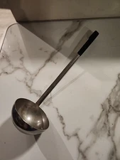 Vollrath Stainless Steel 58066 8 oz Ladle With Black Rubber Handle