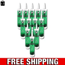 Butyl Sealant for Basements & Outdoors - 10.1 oz, 12 Pack, Flexible Gray