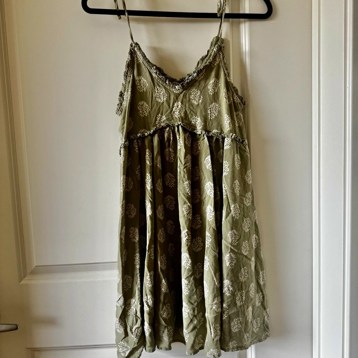 patrons of peace green dress Patrons Of Peace Tampa Womens Halter Dress - Sage