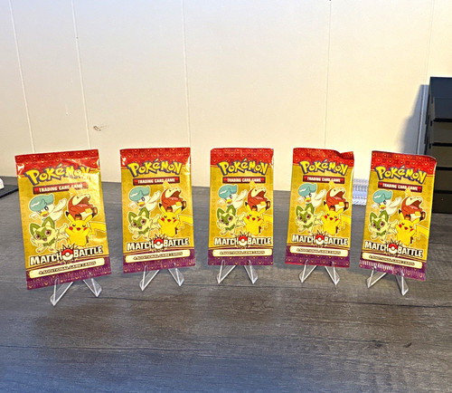 Pokémon TCG Match Battle Promo Booster Pack Lot 5x (4 Cards Each) 2020 EN