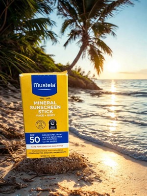 Mustela Baby Mineral Sunscreen Stick SPF 50 Broad Spectrum 0.6 oz.