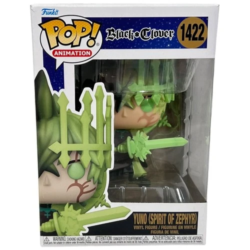 Funko POP Yuno Spirit Of Zephyr #1422 Vinyl Figure Black Clover Animation New