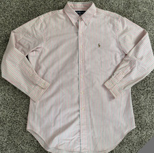 Polo Ralph Lauren Men's Dress Shirt Button Up Long Sleeve Classic Fit 16 32/33