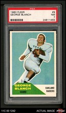 1960 Fleer #9 George Blanch Raiders PSA 7 - NM