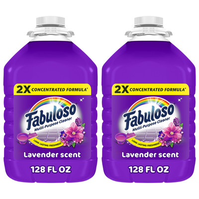 Fabuloso 2X Multi-Purpose No-Rinse Floor Cleaner Lavender 128 fl oz 2-Pack