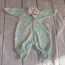 Vtg Sweet Treasures Baby Boy Sleeper Size 0-3 months Blue White