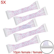 5pcs JST XH2.54 XH 2.54mm Wire Cable Connector 10 Pin Pitch Female / Female 10cm