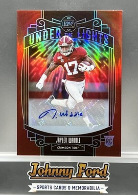 Jaylen Waddle 2021 Panini Legacy Under The Lights Rookie Ruby Auto #15/50 #UL-JW