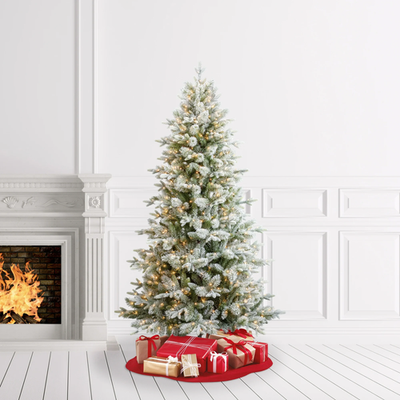 Holiday Time TG76P4D56D02 7.5' Pre-Lit Aspen Pine Green Flocked