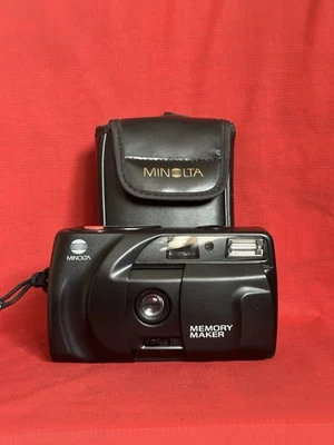 Minolta Memory Maker 35mm Film Camera Point Shoot Camera Tested & Working - Image 1 of 4