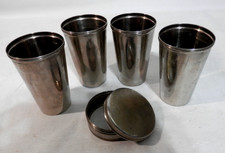 Thermocup by American Thermos Bottle Co. New York, 4 Nesting Cups 1912