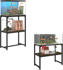 20 Gallon High Rimless Fish Tank Stand with 2 Tiers Storage Shelf