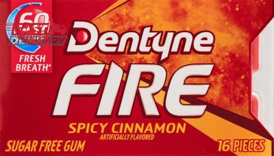 Dentyne Fire Sugar Free Gum Spicy Cinnamon