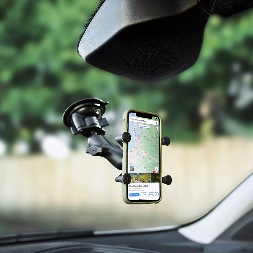 RAM Mounts X-Grip Phone Mount with Twist-Lock Suction Cup Base RAP-B-166-UN7U... - Image 3 of 4