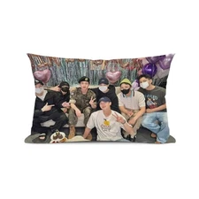 BTS Celebrating Jin Post Military themed Pillow sham - double sided pillow case
