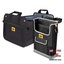 CAT Car Trunk Seat Organizer Bundle Heavy Duty Black Organizer Caddy