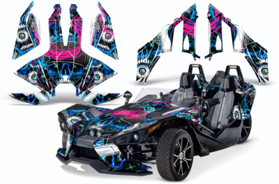 Roadster Graphics Kit Decal For Polaris Slingshot SL 2015-2023 FRENZY BLUE