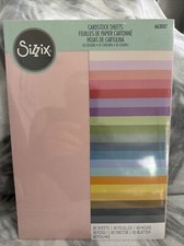 New Sizzix Textured Cardstock Sheets A4 80/Pkg-Assorted Colors 663007