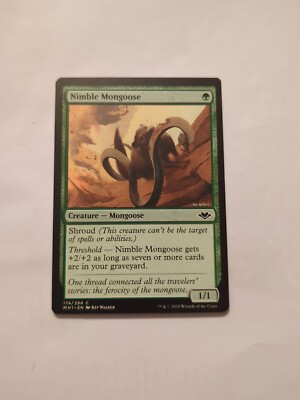 MISPRINT | MISCUT MTG Nimble Mongoose | Magic Modern Horizons