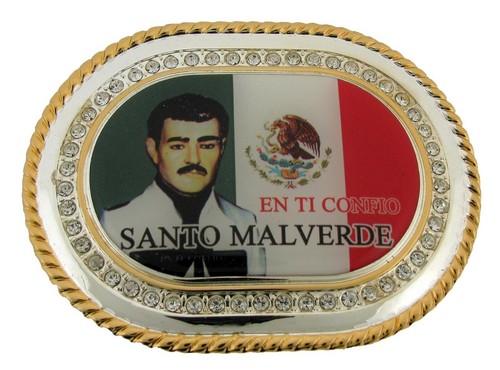 MALVERDE Gürtelschnalle Hecho en Sinaloa mexikanische Flagge Rodeo Western Cowboy Klassiker - Bild 4 von 24