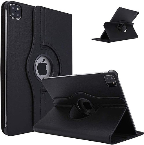 Leather 360 Rotating Smart Case Cover Apple iPad Air 2 Pro 12.9 Air 10.5 Mini 5 - Picture 2 of 12