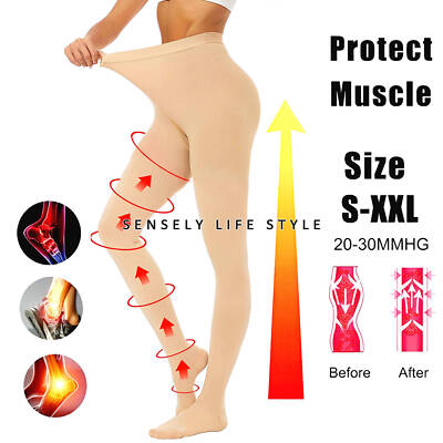 S-XXL Medical Compression Pantyhose Hose for Women 20-30 mmHg Leg Pain Relief