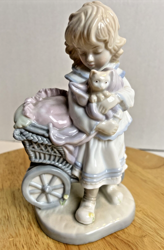 DOLFI Original Lisi Martin Girl with Kitten ISI Signed Italy Hand Painted Rare