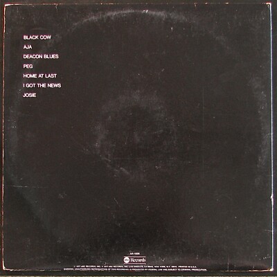 ★STEELY DAN/AJA★スティーリー・ダン◇AA-1006◇Shrink ☆STEELY DAN/AJA☆スティーリー・ダン◇AA-1006◇Shrink STEELY DAN