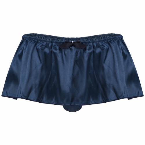 Para Hombres Brillante Satén Volantes Lencería Bloomer Ropa Interior Volantes Falda Sissy Bragas - Imagen 346 de 415