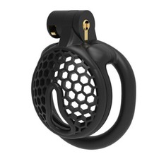 3D Print Breathable Sissy Cage with 4 Rings Lock Mini Male Chastity Device Slave