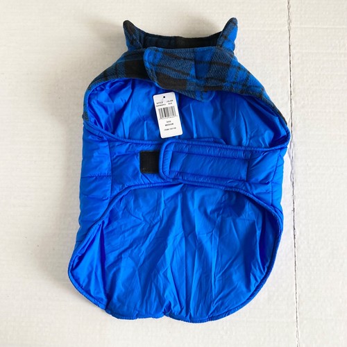 NUEVA 32 Grados Calor Perro Chaqueta Azul Cuadros Mediana Resistente al Agua - Imagen 2 de 8