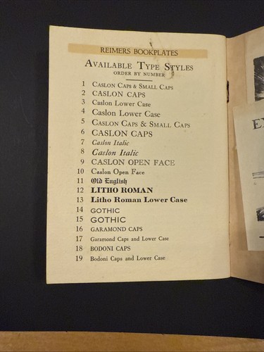 C. D. Reimers Book Plate Co. history & catalog 1931 softcover - Picture 15 of 18