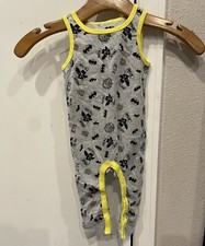 DC Comics Batman Sleeveless One Piece Gray Baby 12M