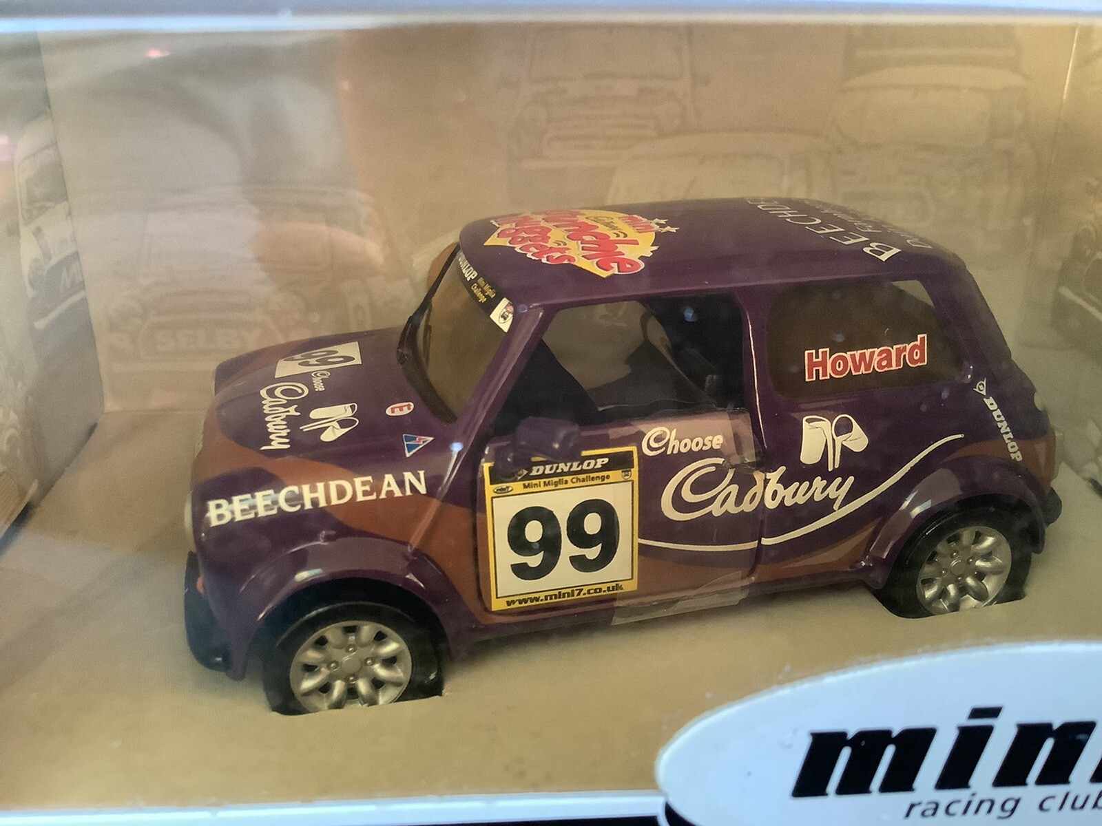 Rare Corgi Mini 7 Miglia Andrew Howard Car No.99 Cadbury Racing Club CC82227