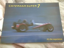 Caterham Super Seven brochure c1987 UK market