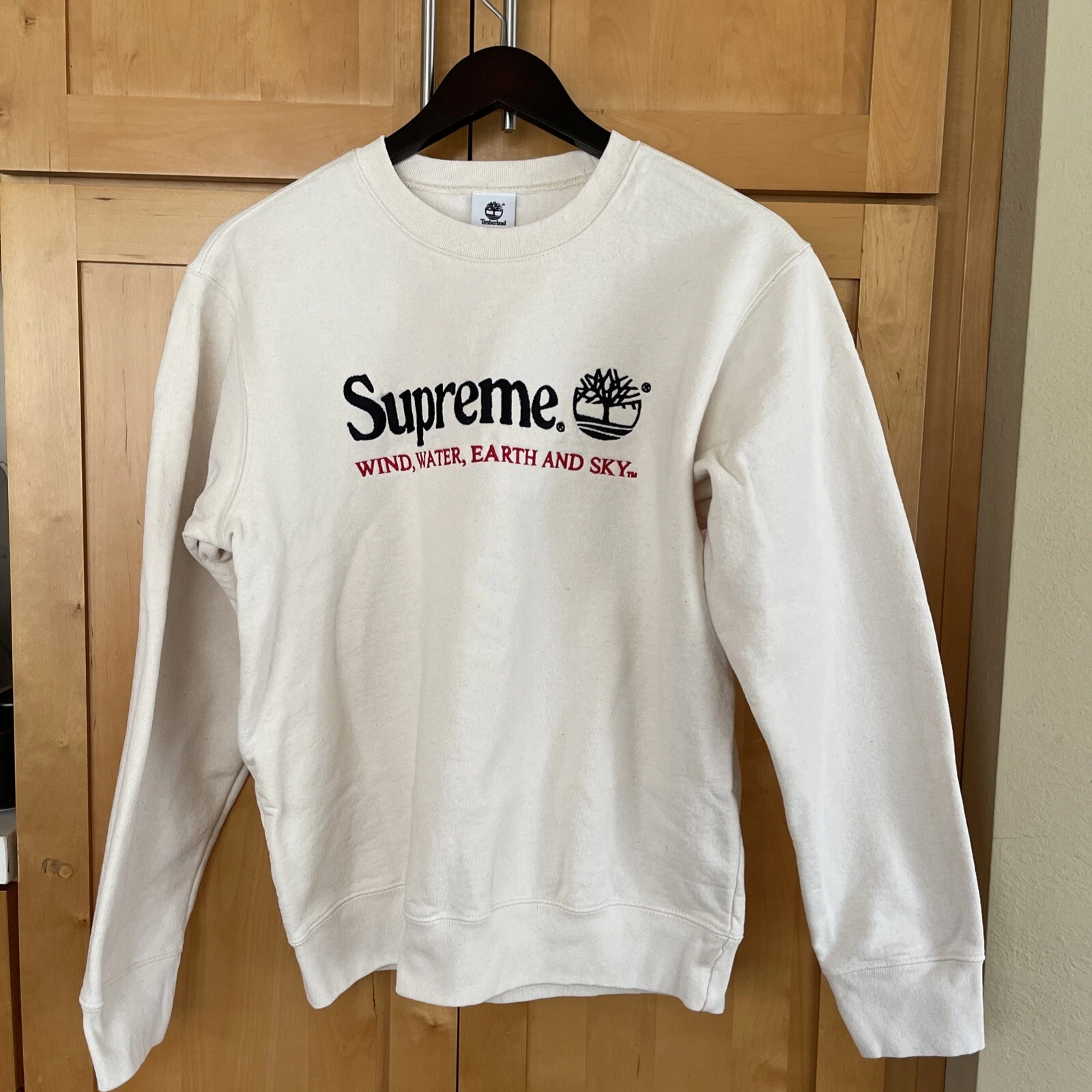 Col rond naturel Supreme x Timberland taille S