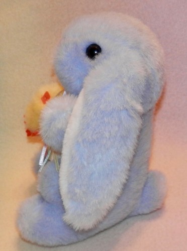 BLUE BUNNY WITH A BABY CHICK * 8 INCH * LONG EARS * PINK NOSE * CUTE * - 第 2/4 張圖片